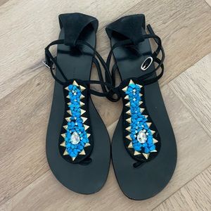 Giuseppe Zanotti beaded sandals